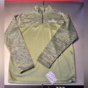 Savannah Georgia Quarter-Zip Pullover Sweatshirt Green Mens XXL